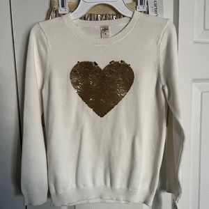 Girls carters skirt and heart sweater